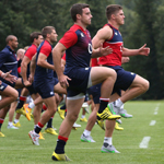 Calentamiento para tres cuartos